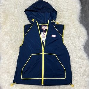 NWT - Hunter Unisex Hoodie Vest Navy M